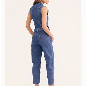 cropped taper jumpsuit